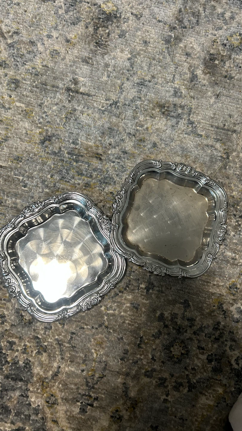 Two Metal Decor Trays