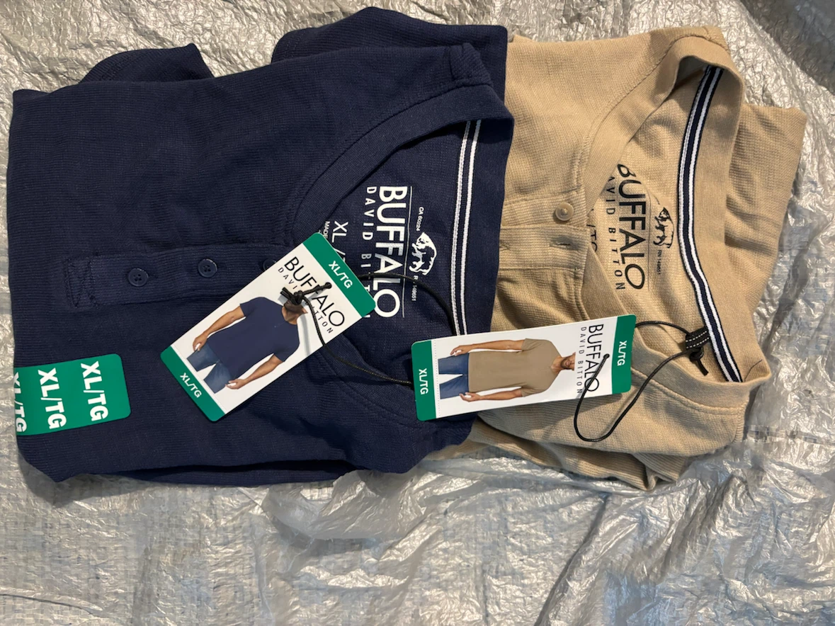 Buffalo David Bitton Men's Henleys (2 Pack) - XL