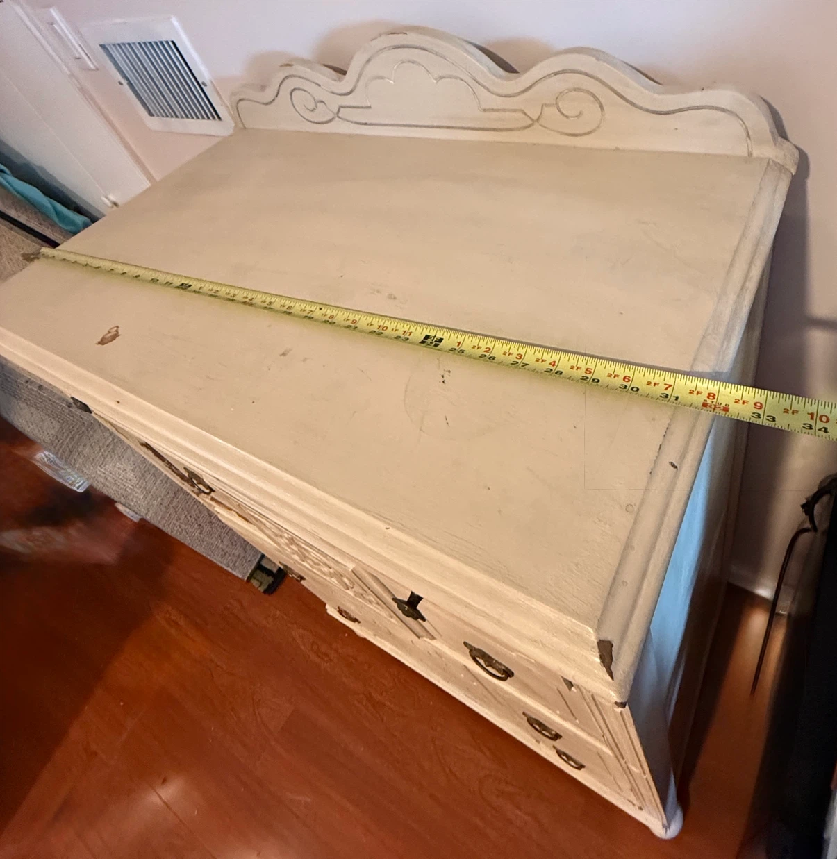 Vintage 4-Drawer Dresser - Off-White - photo 3