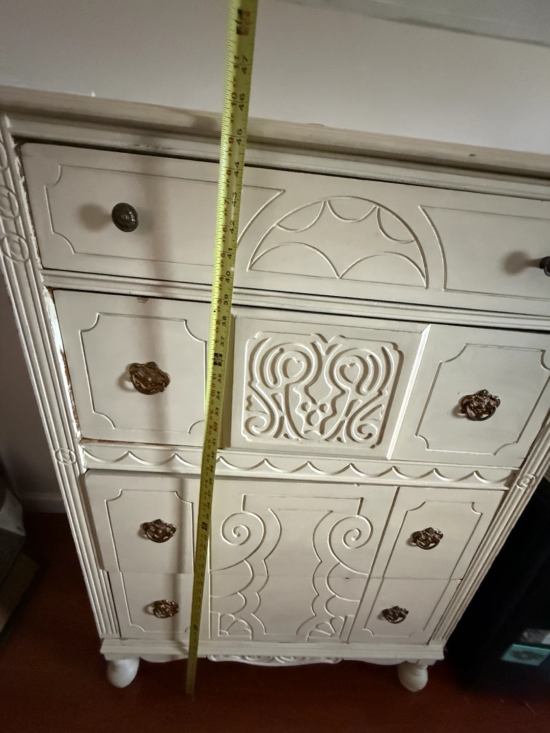 Vintage 4-Drawer Dresser - Off-White - photo 4