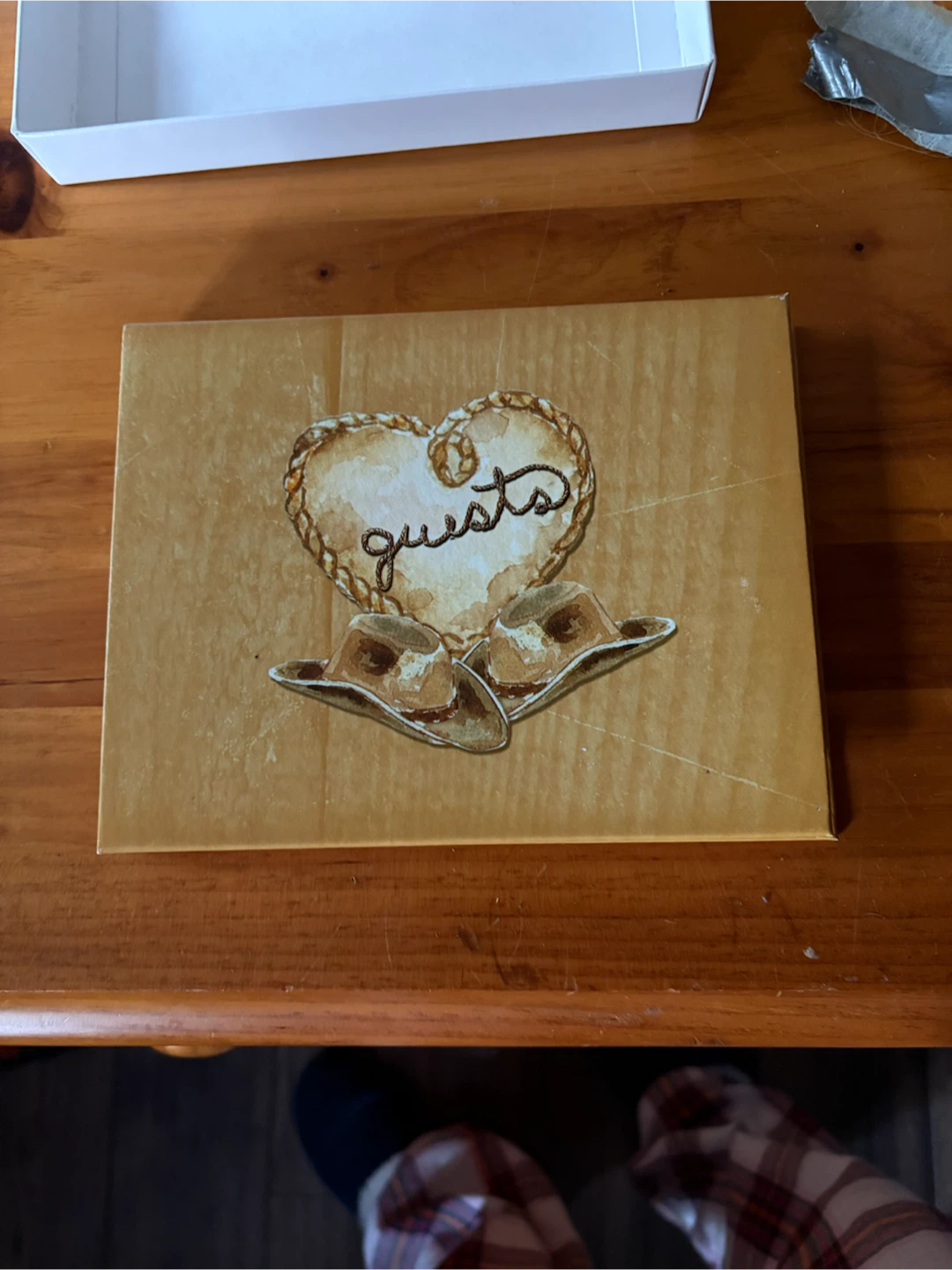 Guest Book with Cowboy Hats Design