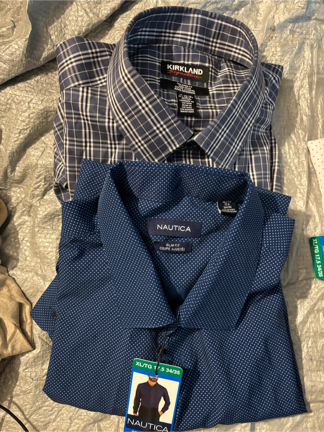 Nautica & Kirkland Men's Dress Shirt XL/TG 17.5 34/35
