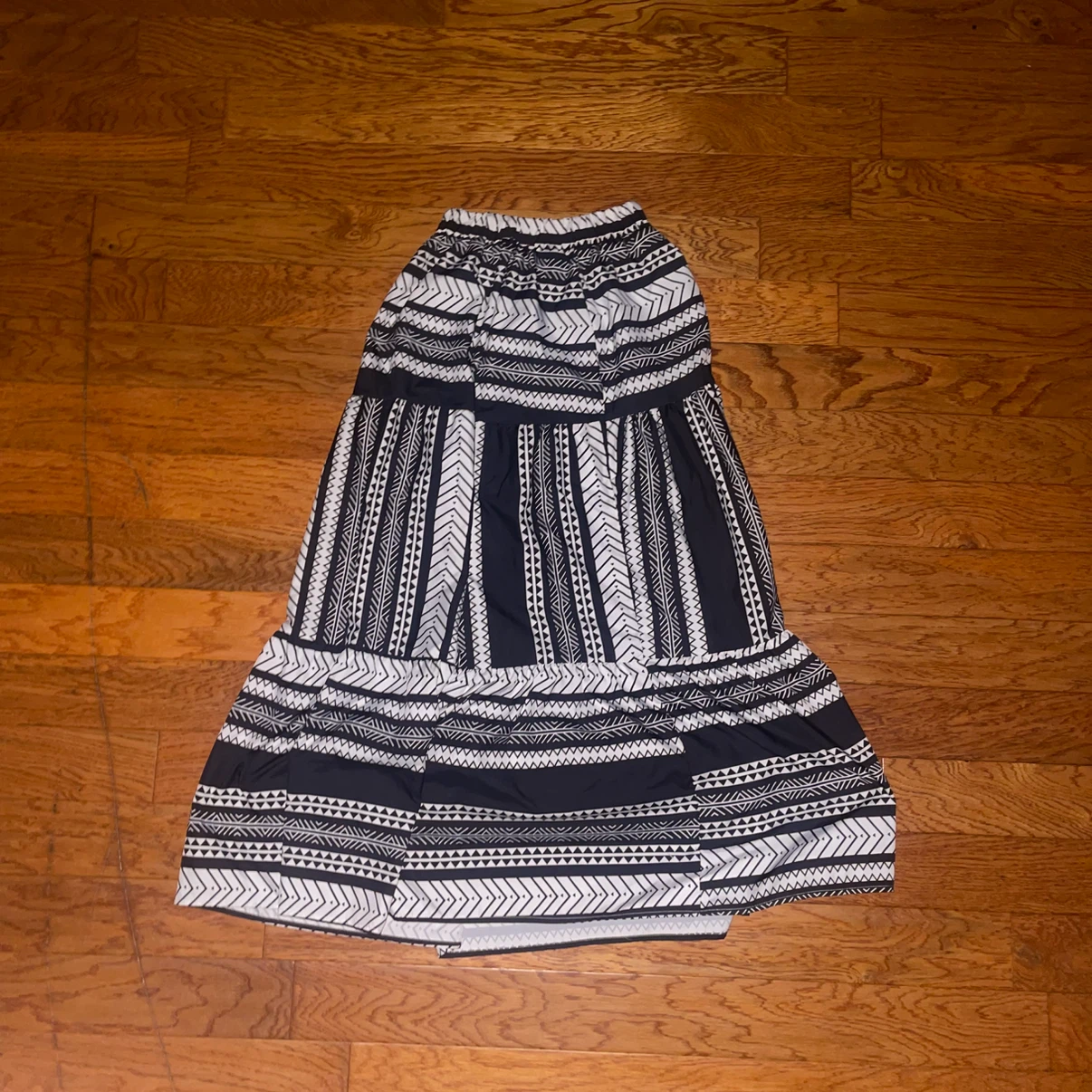 Black & White Maxi Skirt