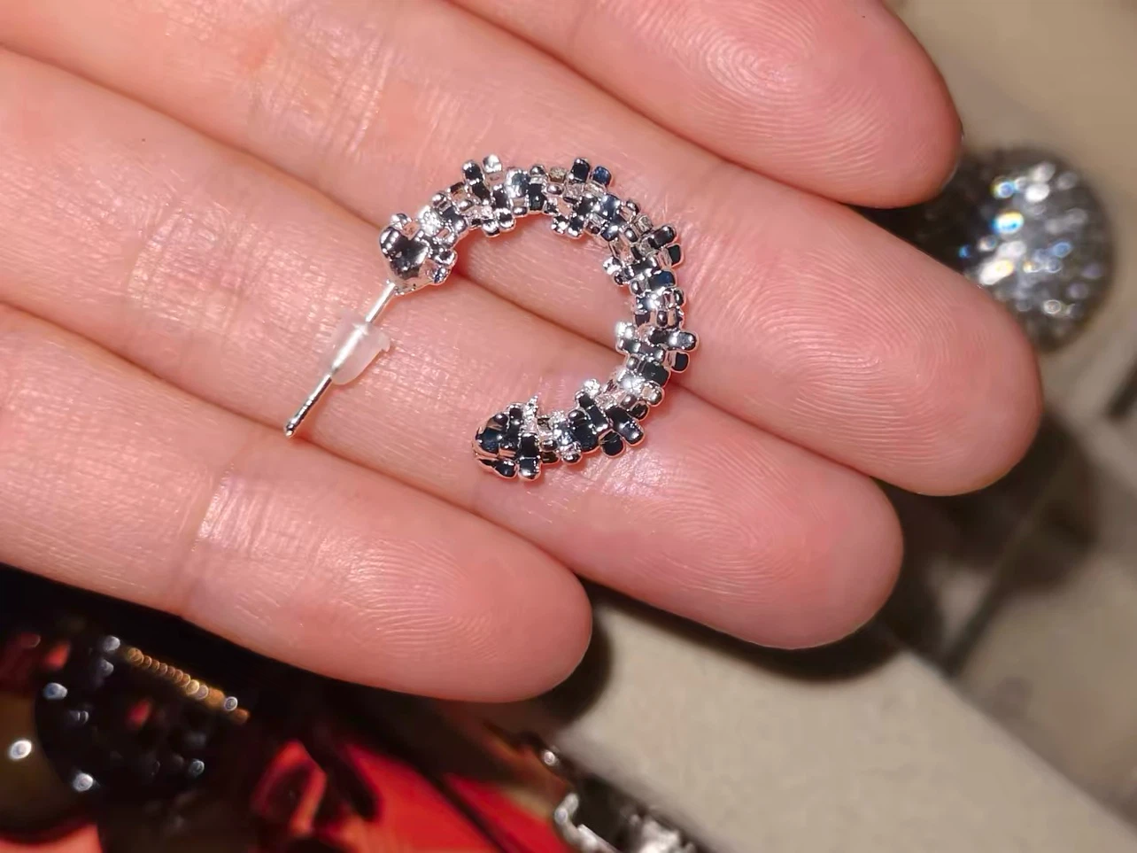 New Small Shiny Hoop Earrings - photo 2