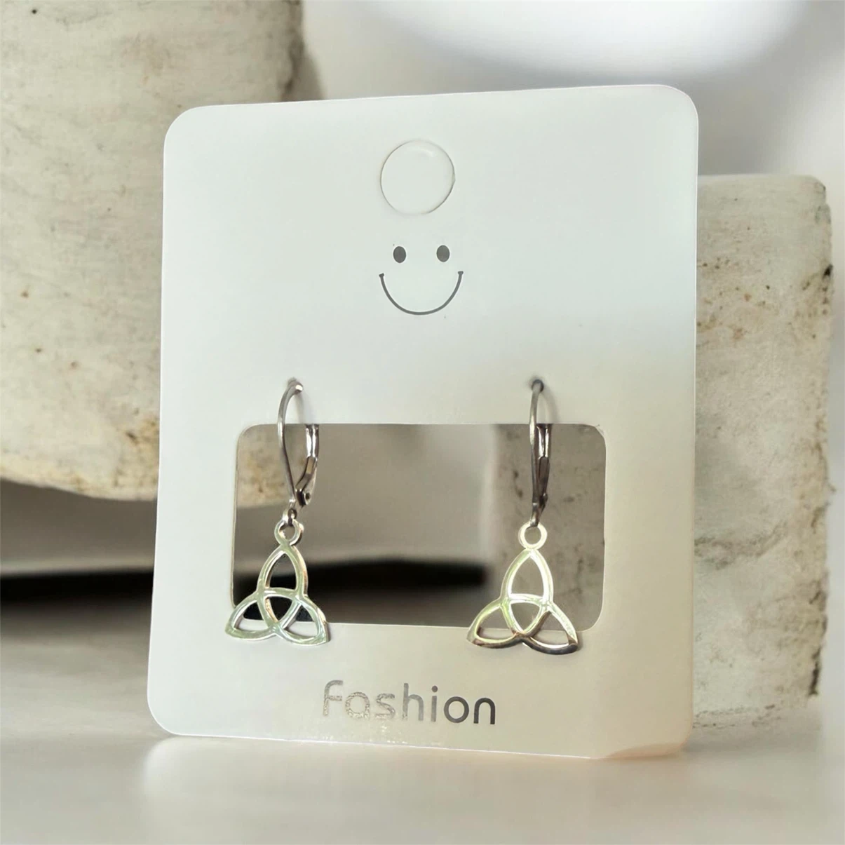 Triquetra Celtic Knot Dangle Earrings