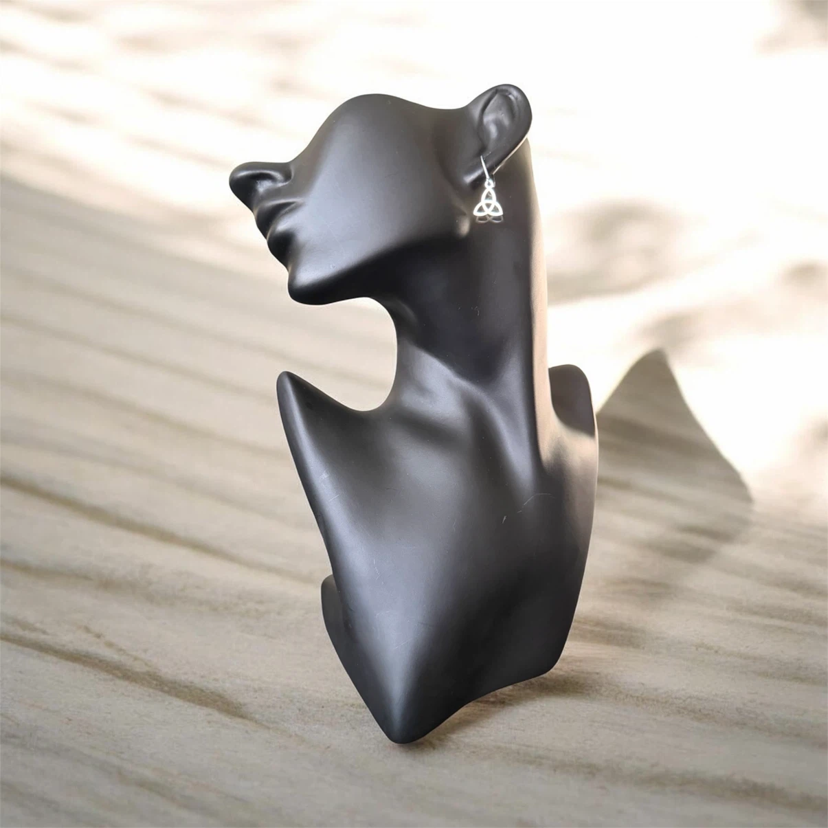 Triquetra Celtic Knot Dangle Earrings - photo 2