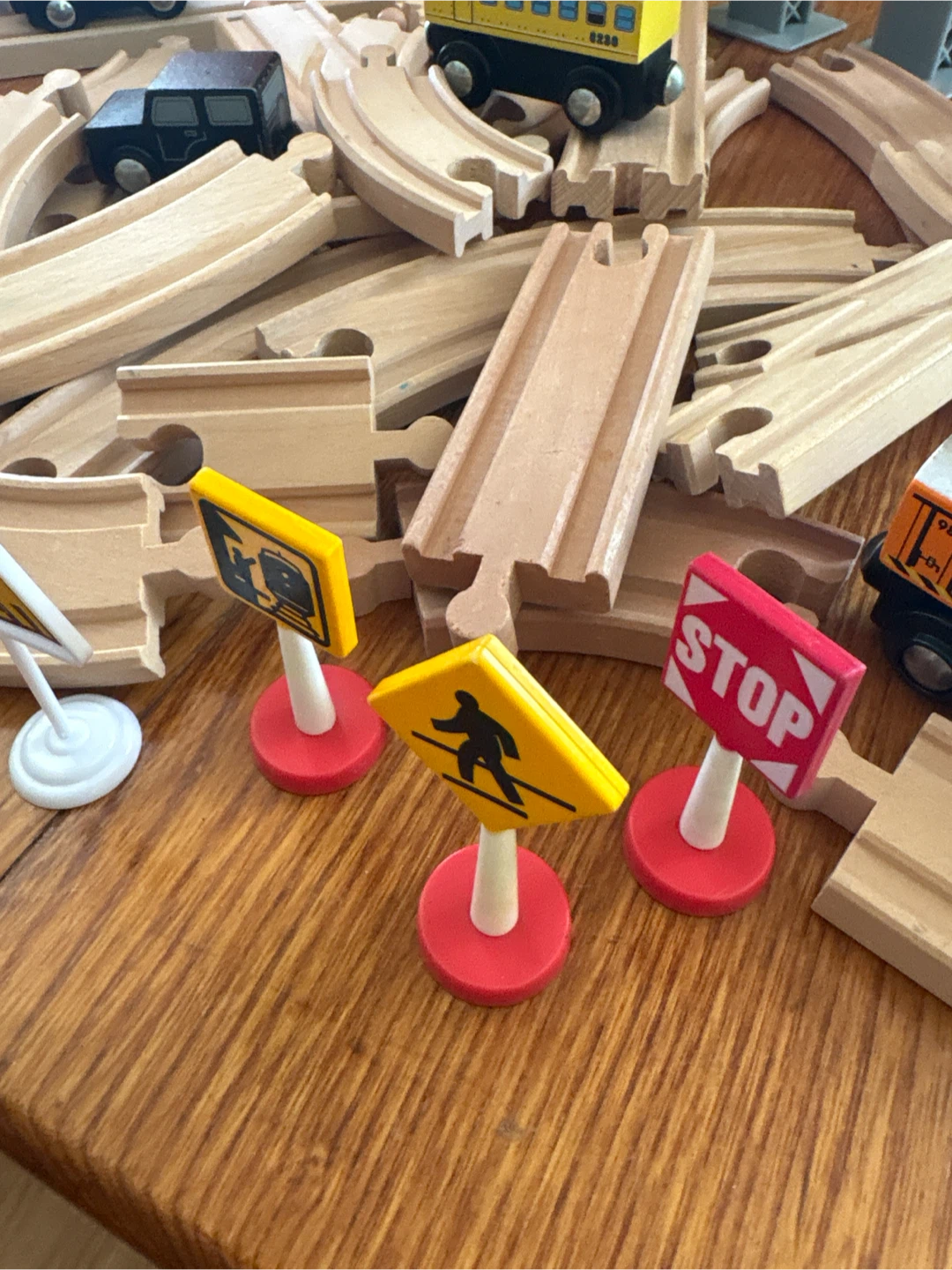 Wooden Train Set with Station and Accessories - photo 3