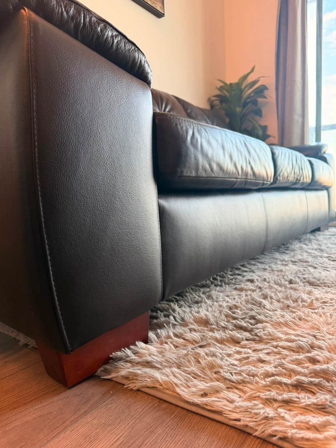 Move out sale! Canadian Leather 3-Seater Sofa - photo 4