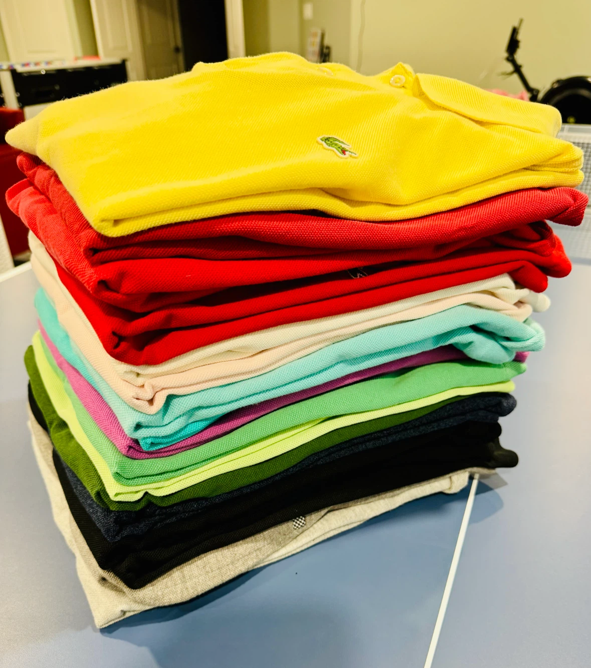 LACOSTE POLO SHIRTS – 12 SHIRTS AVAILABLE - SIZE 3 (SM MED) - photo 2