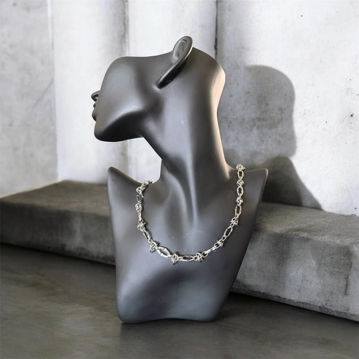 Silver Tone Chain Necklace