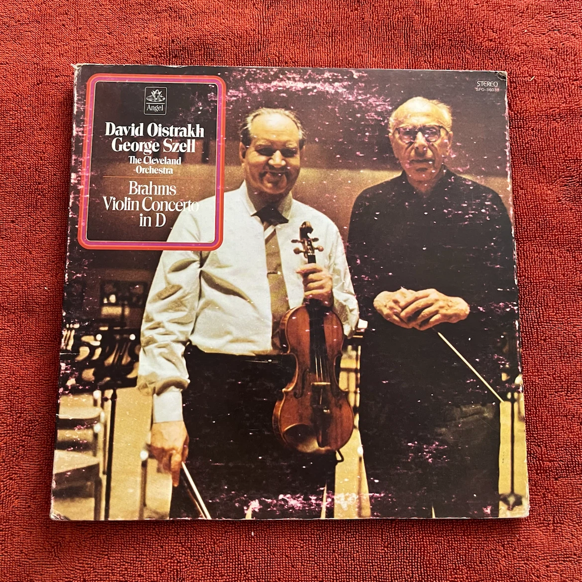 Angel Records vinyl LP featuring David Oistrakh and George Szell