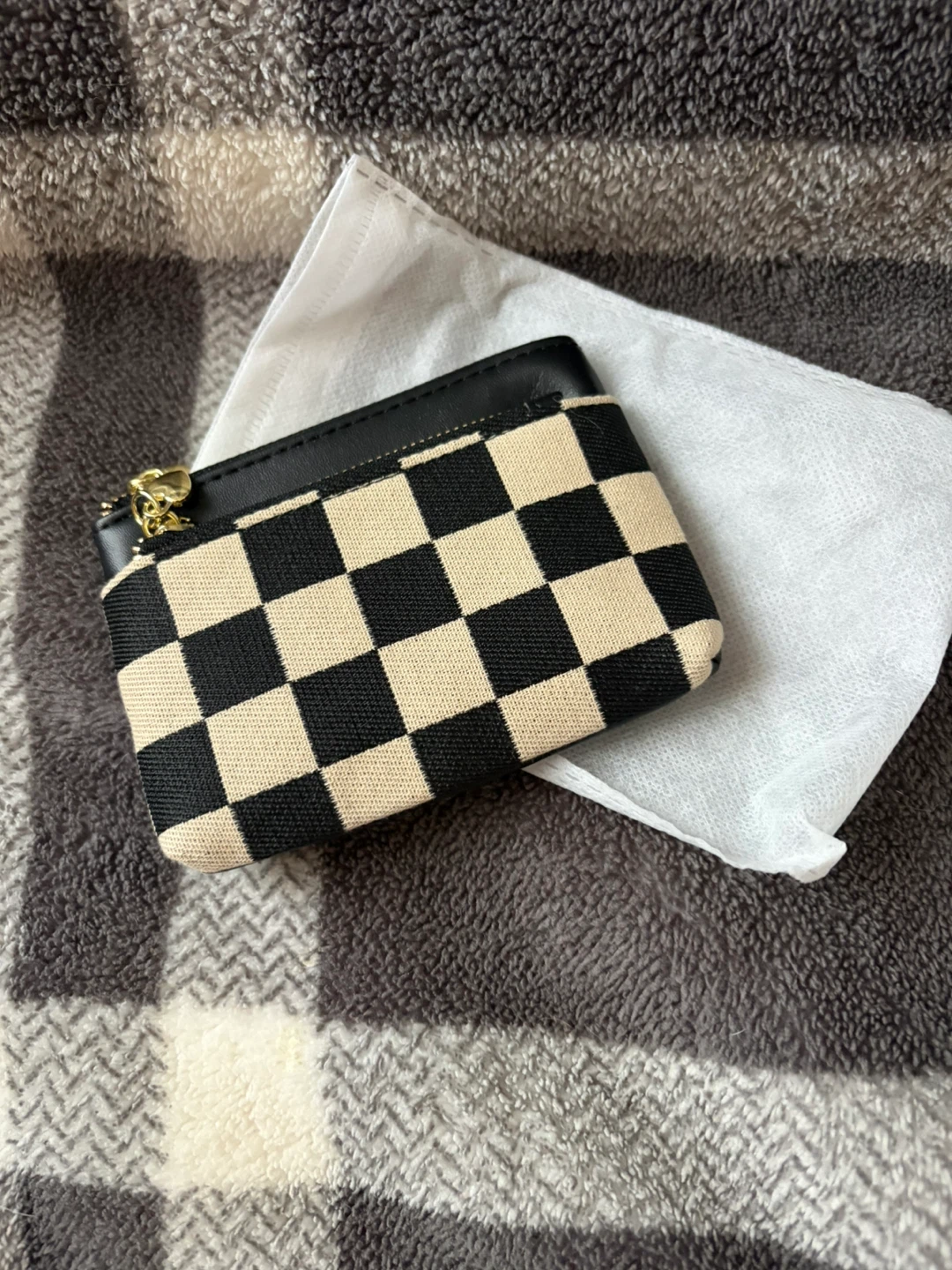 NEW! Checkerboard Mini Pouch Wallet