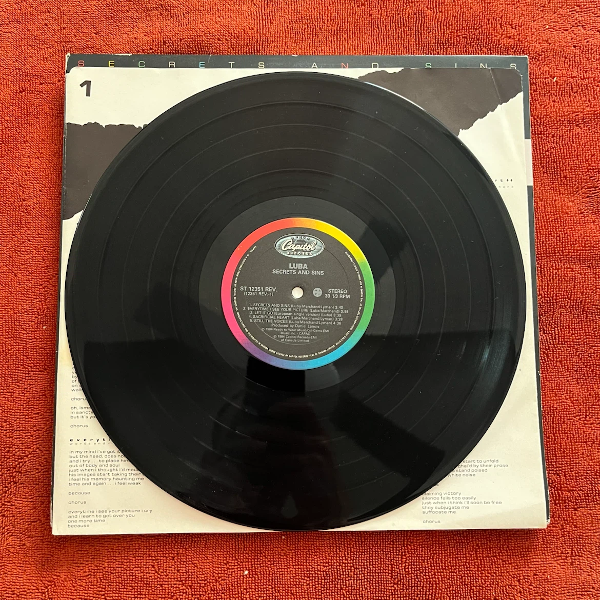 Luba Secrets and Sins Vinyl Record - photo 2