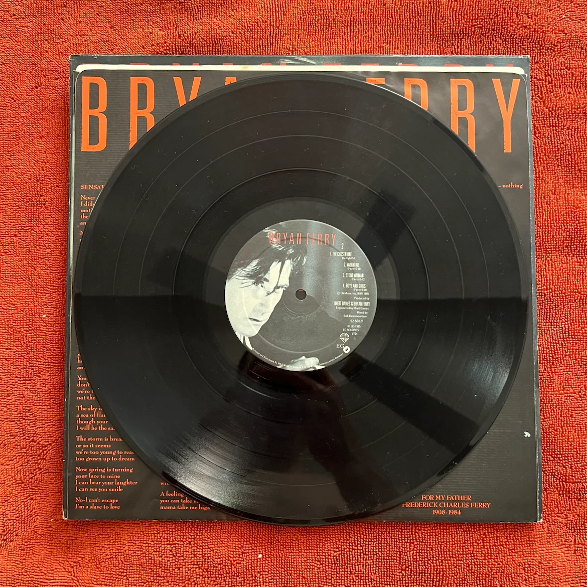Bryan Ferry "The Chosen One" Vinyl Record - photo 2