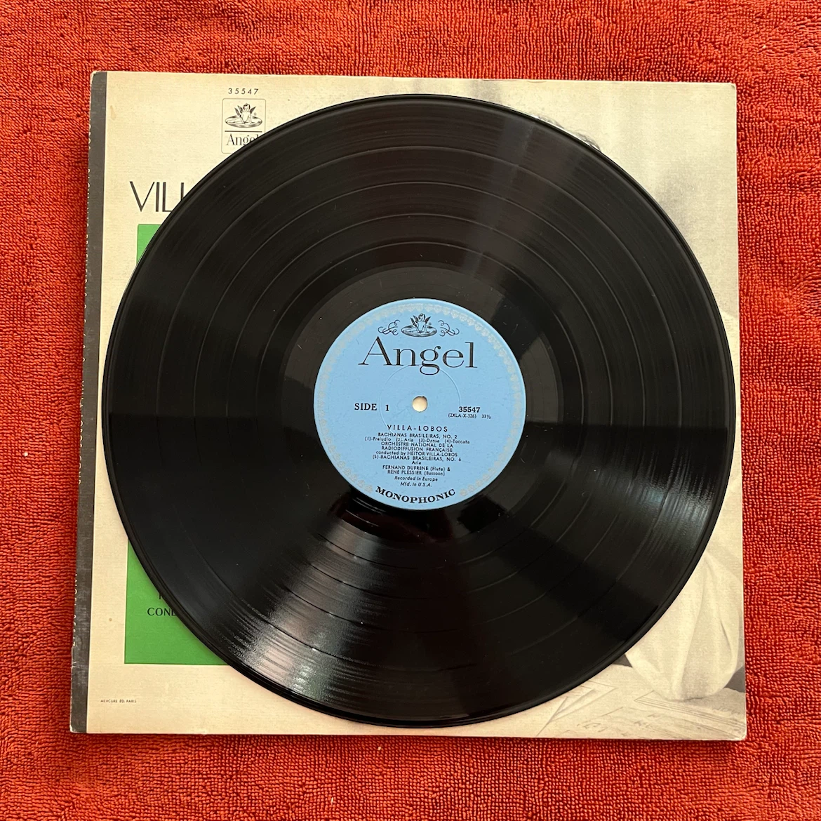 Angel Records vinyl of Villa-Lobos's Bachianas Brasileiras - photo 2