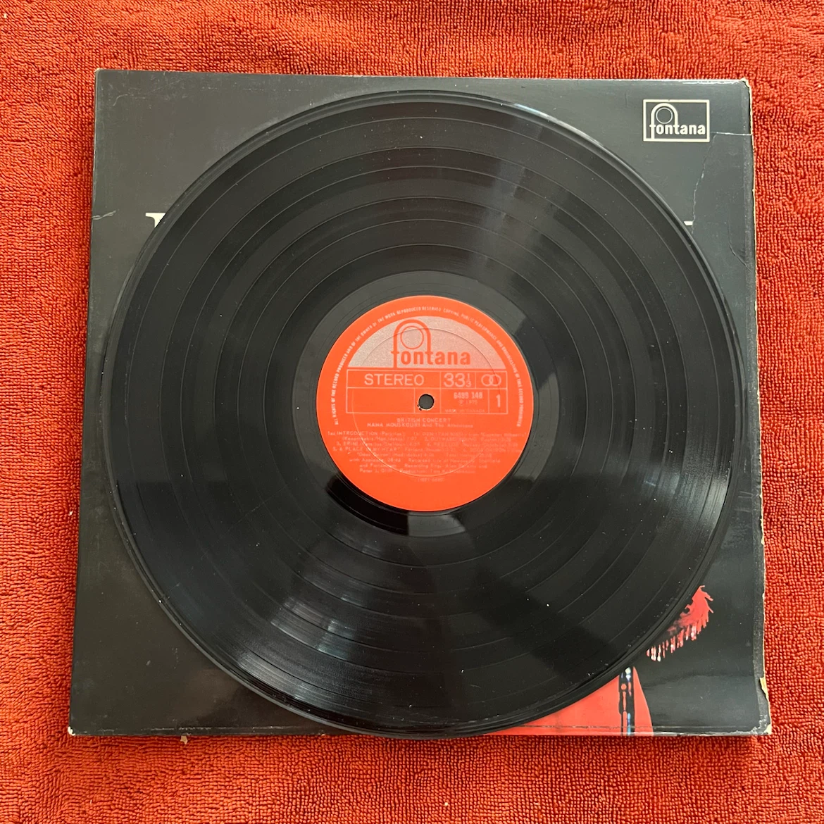 Nana Mouskouri British Concert Vinyl Record - photo 2