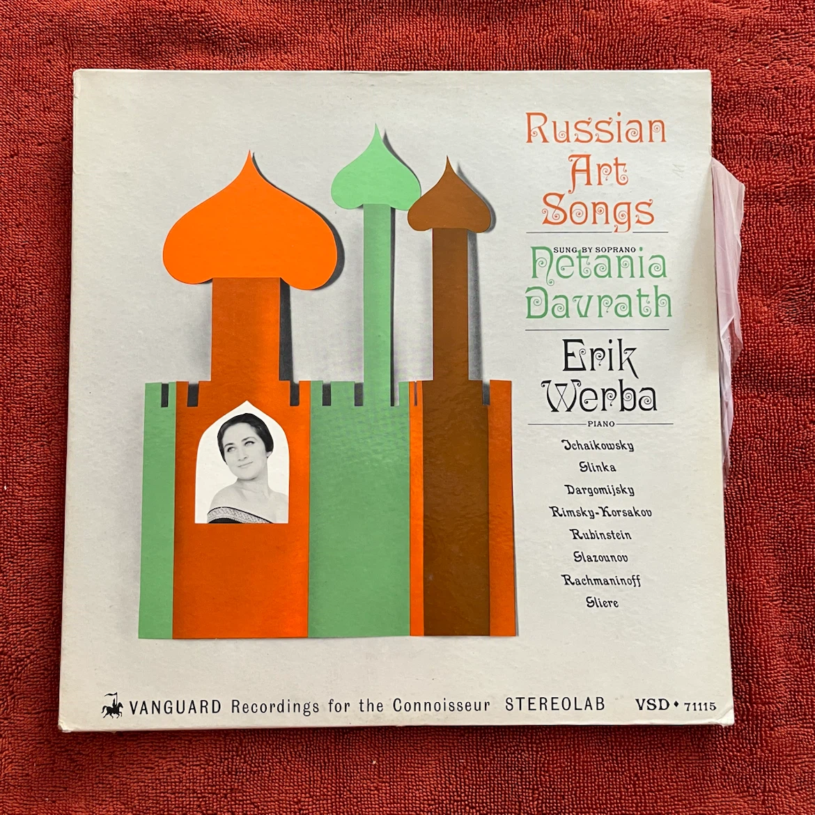 Vanguard Russian Art Songs Vinyl Record
