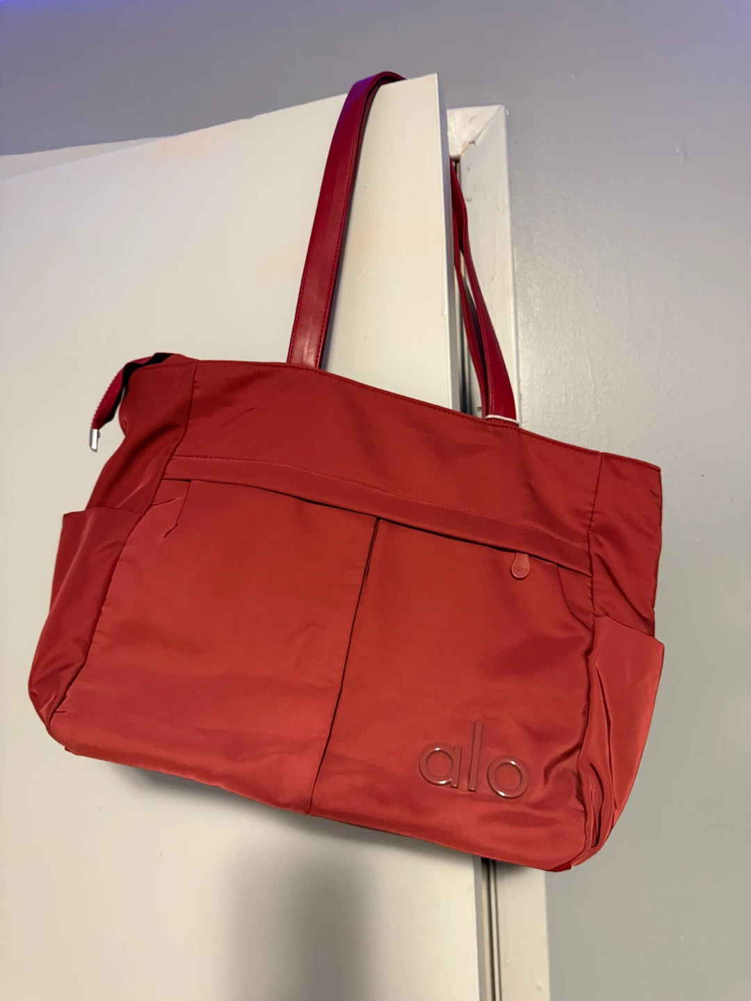 Alo Yoga Red Tote Bag