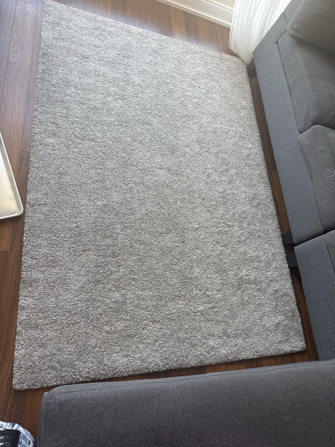Soft Grey Shag Rug
