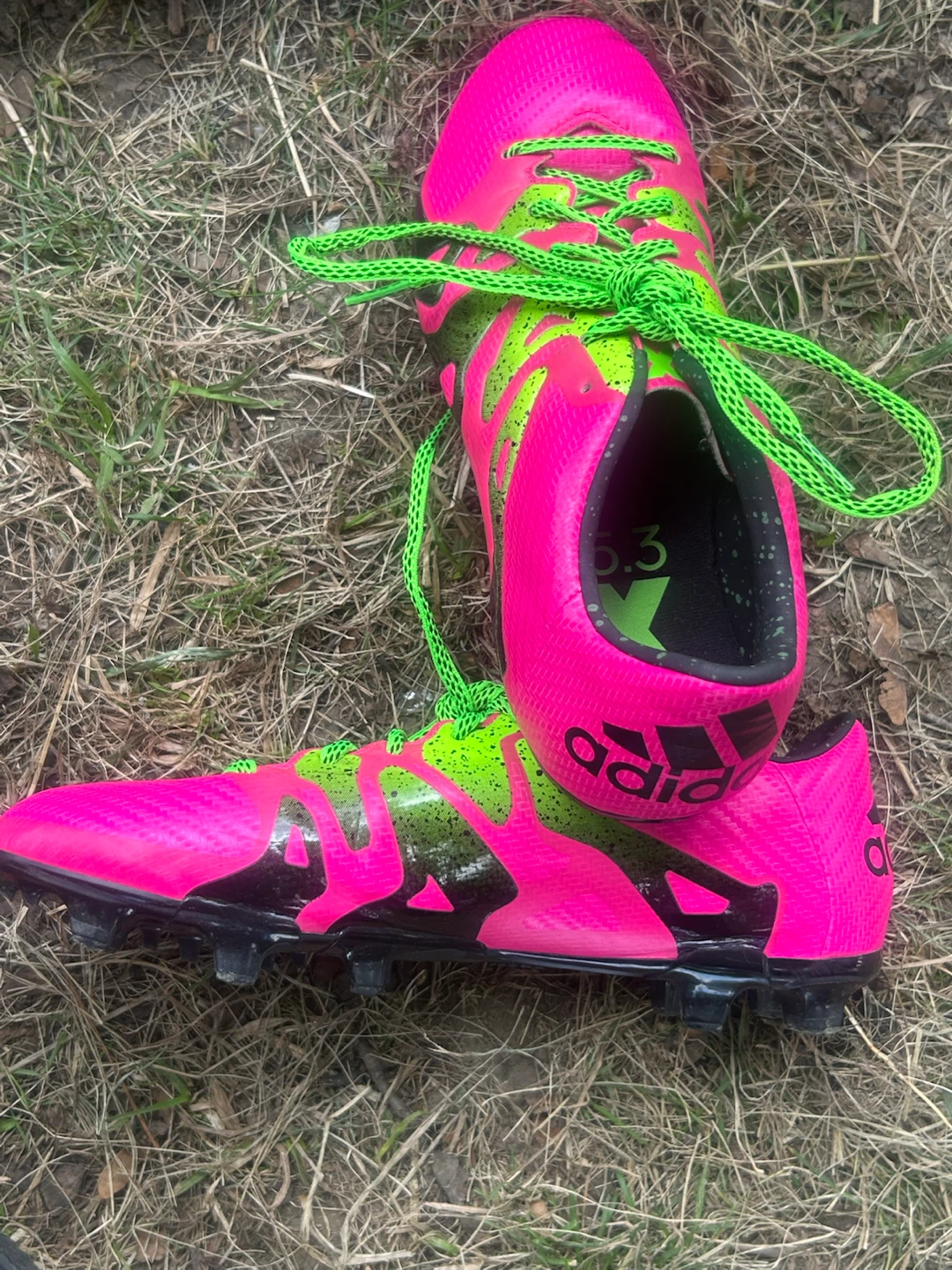 Adidas X 15.3 Soccer Cleats Pink/Green