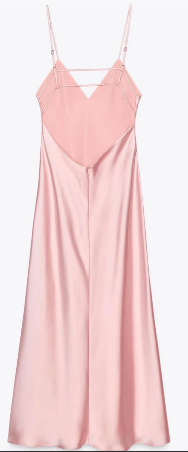 Pink Satin Wedding Guest  Dress - photo 2