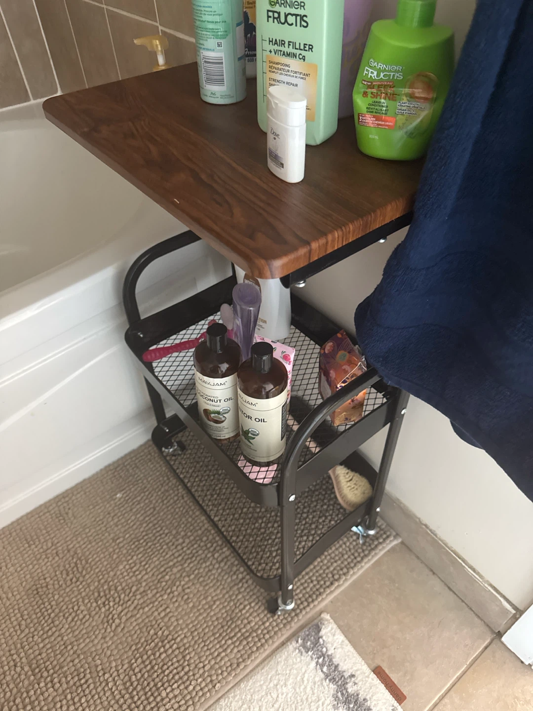 3-Tier Rolling Cart