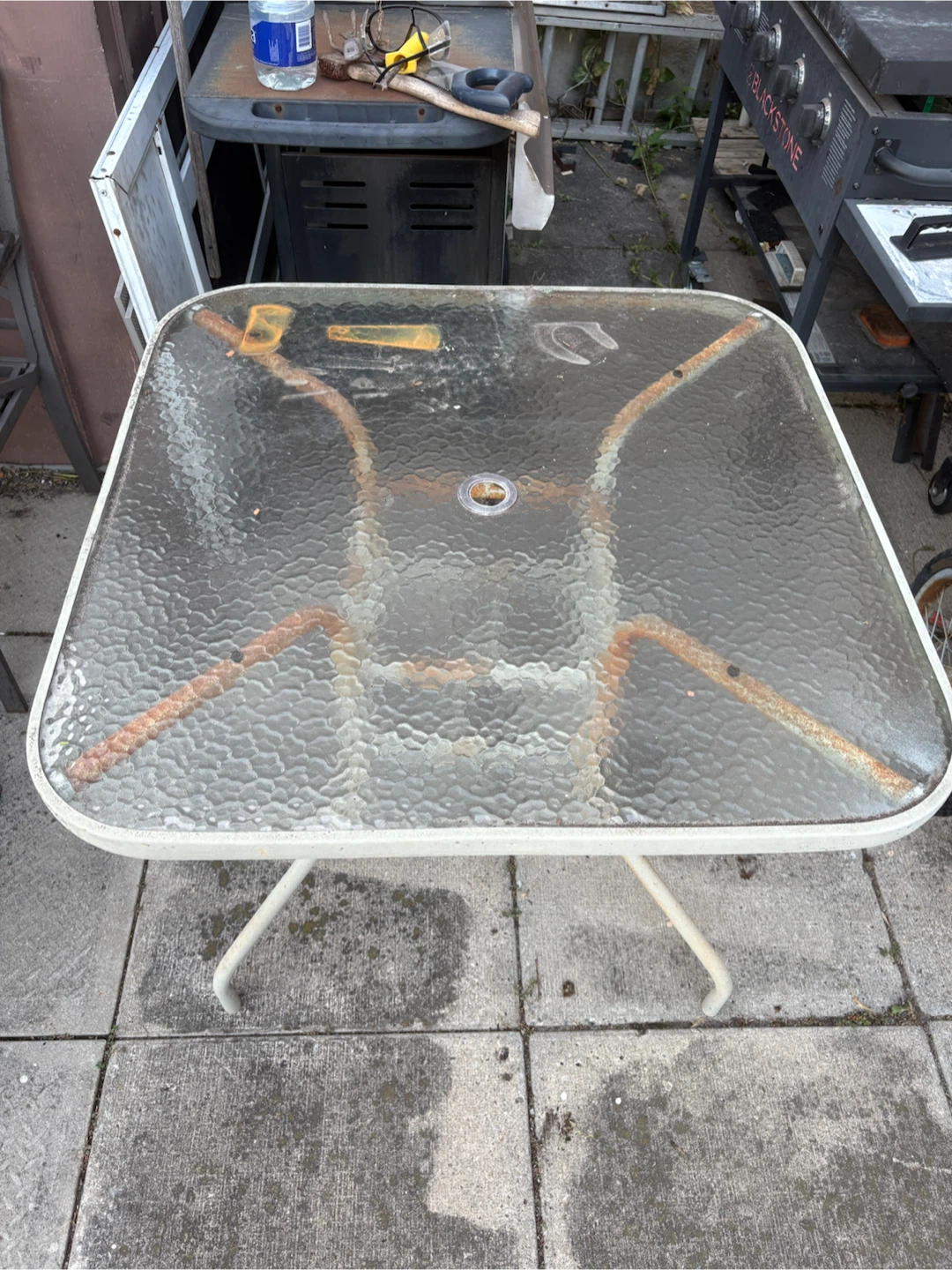 Glass Top Patio Table - photo 2