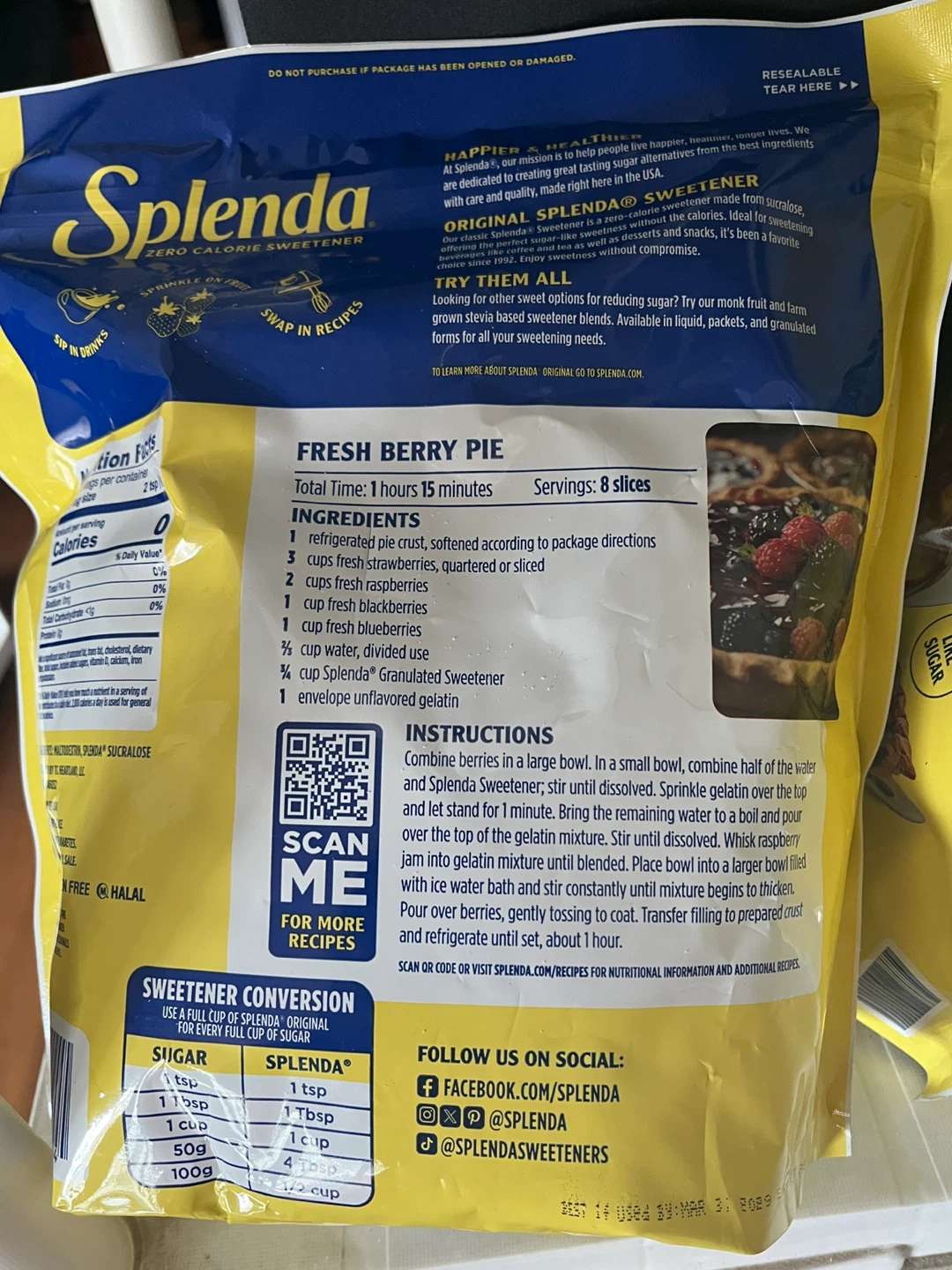 Splenda No Calorie Sweetener, Granulated Sugar Substitute. 4X - photo 3