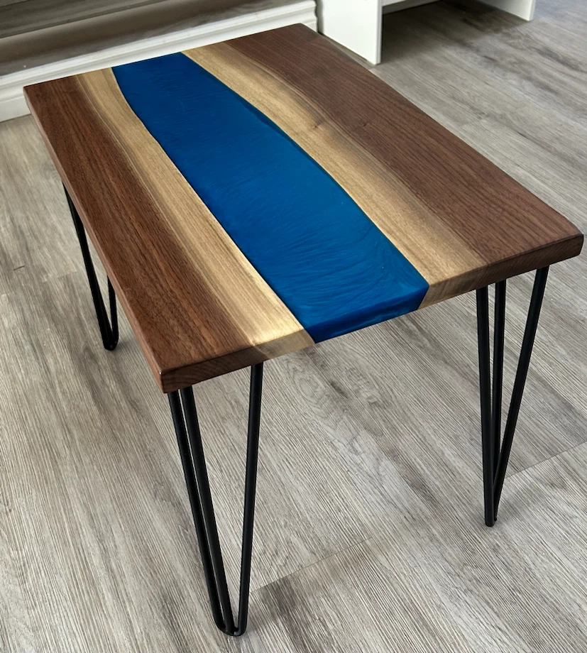 Epoxy River End Table - photo 2