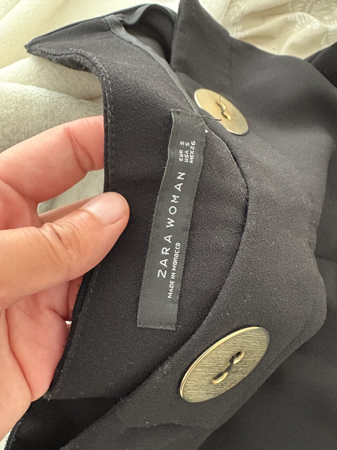 ZARA WOMAN Black Wide Leg Pants - photo 3