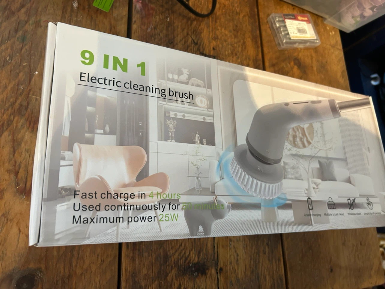 9-in-1 Electric Spin Scrubber/Cleaning Brush - photo 2