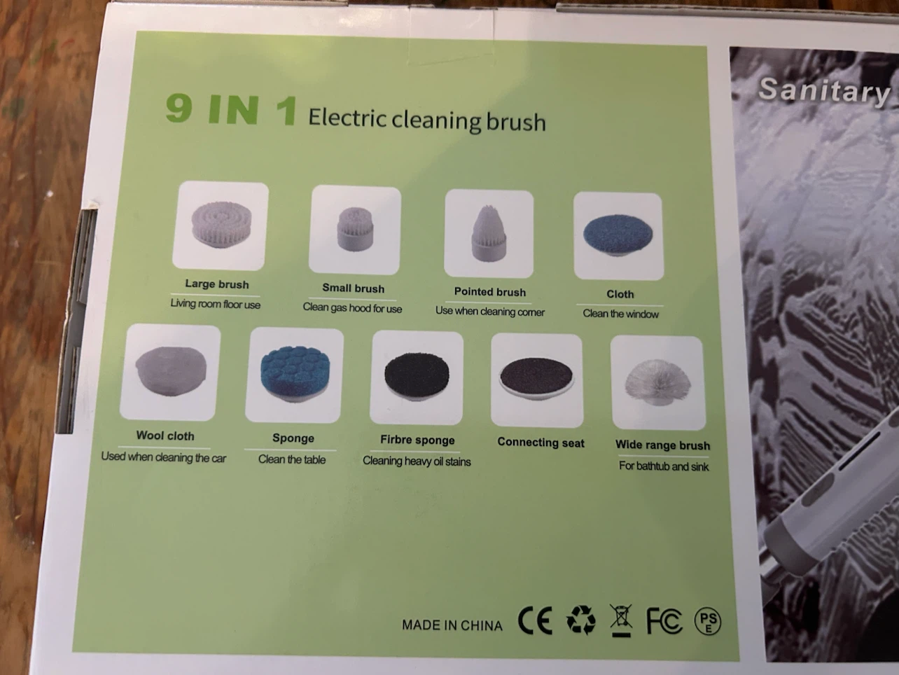9-in-1 Electric Spin Scrubber/Cleaning Brush - photo 3