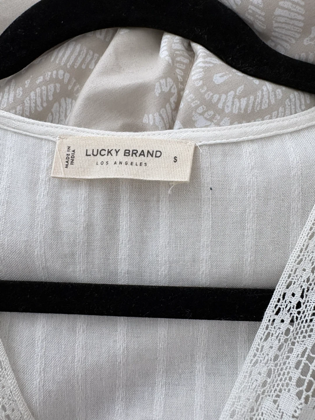 Lucky Brand White Lace Trim Dress Size S - photo 5