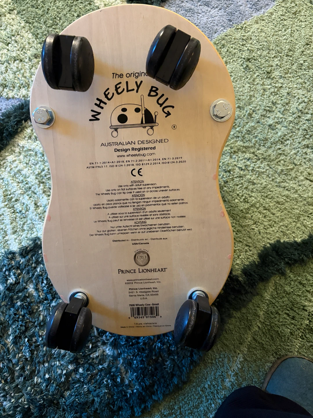 Prince Lionheart Wheely Bug Small Cow Ride-On Toy - photo 2