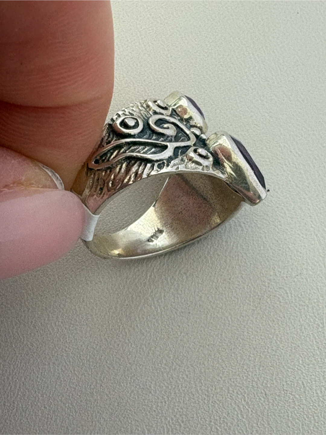 Sterling Silver Amethyst Ring Size 7 - photo 5