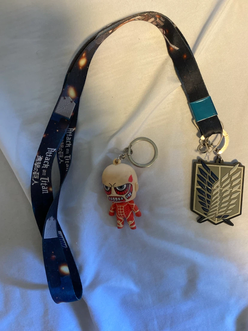 Attack on Titan Lanyard, Keychain & Pendant Set
