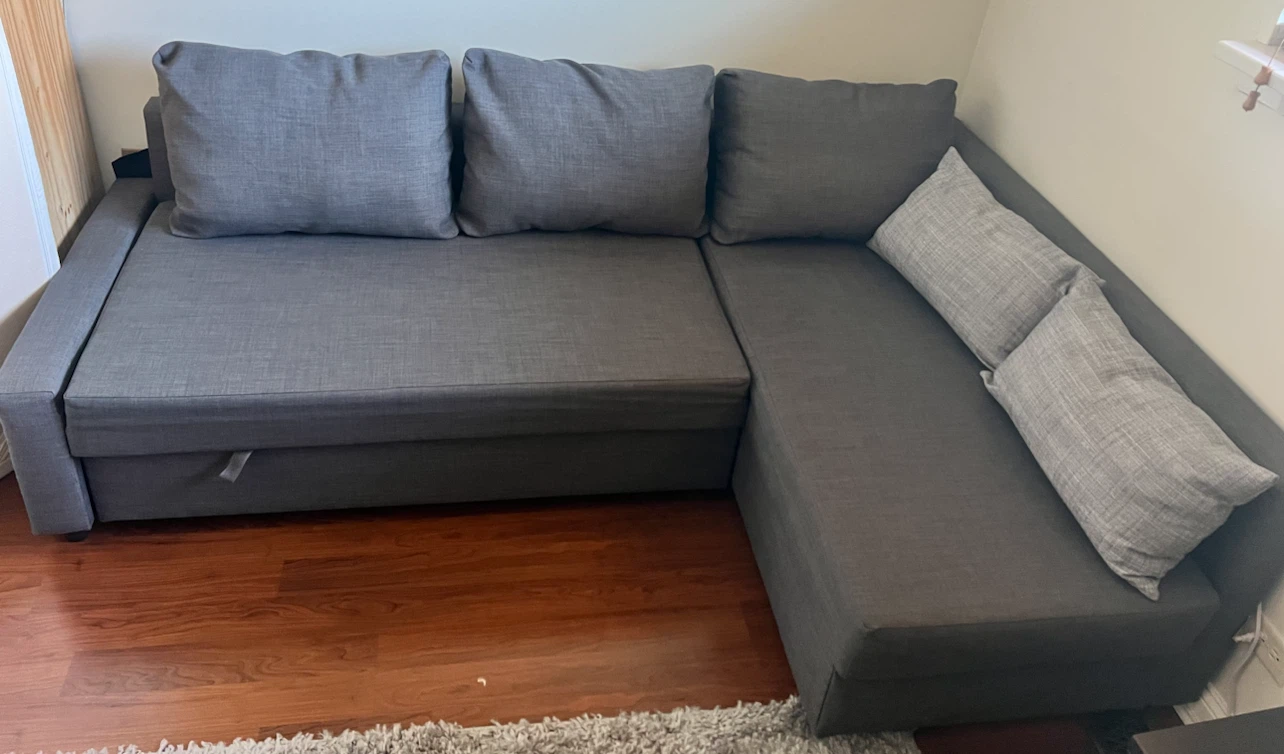 IKEA FRIHETEN Sleeper Sectional Sofa - Dark Gray - photo 3