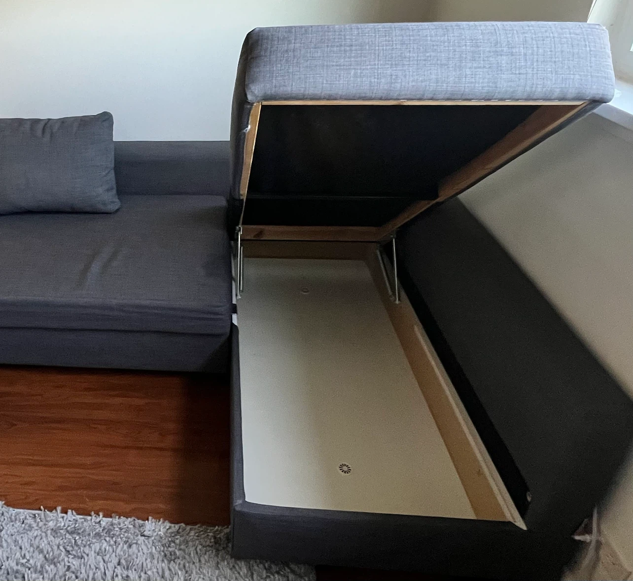 IKEA FRIHETEN Sleeper Sectional Sofa - Dark Gray - photo 5
