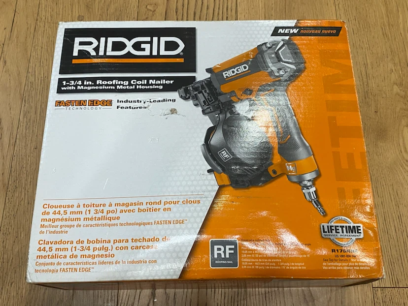RIDGID 1-3/4 in. Roofing Coil Nailer