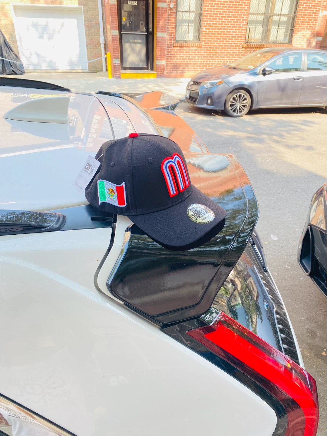 New Era 9Forty Adjustable Black Logo Cap with Mexican Flag Patch - photo 4