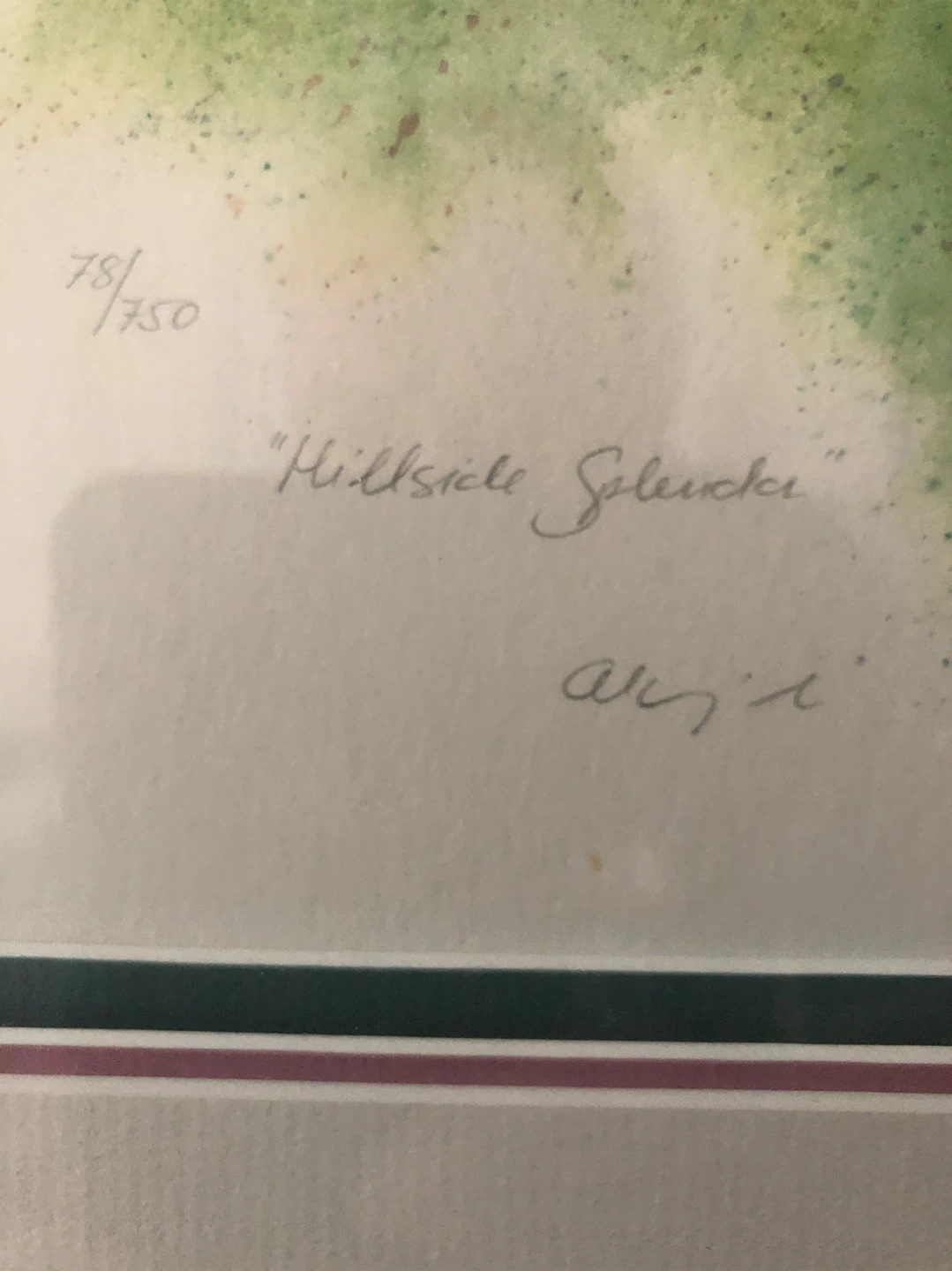 Signed & Numbered "Hillside Splendor" Art Print - photo 2