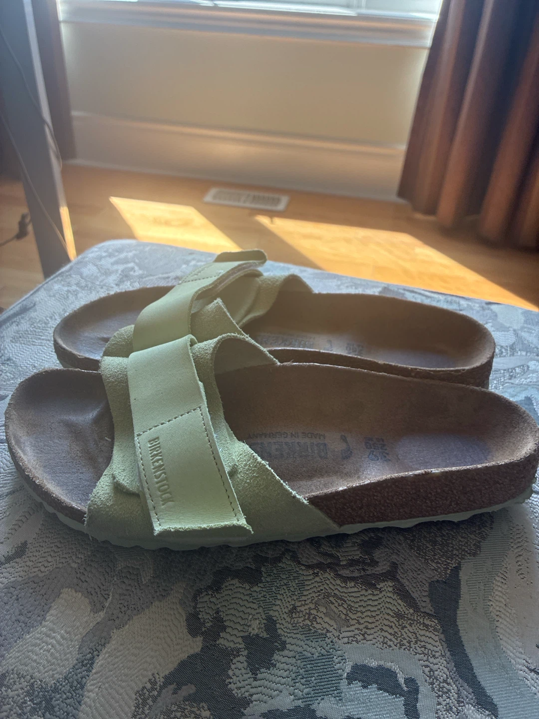 Birkenstock Arizona Sandals - Pale Green - Size 39