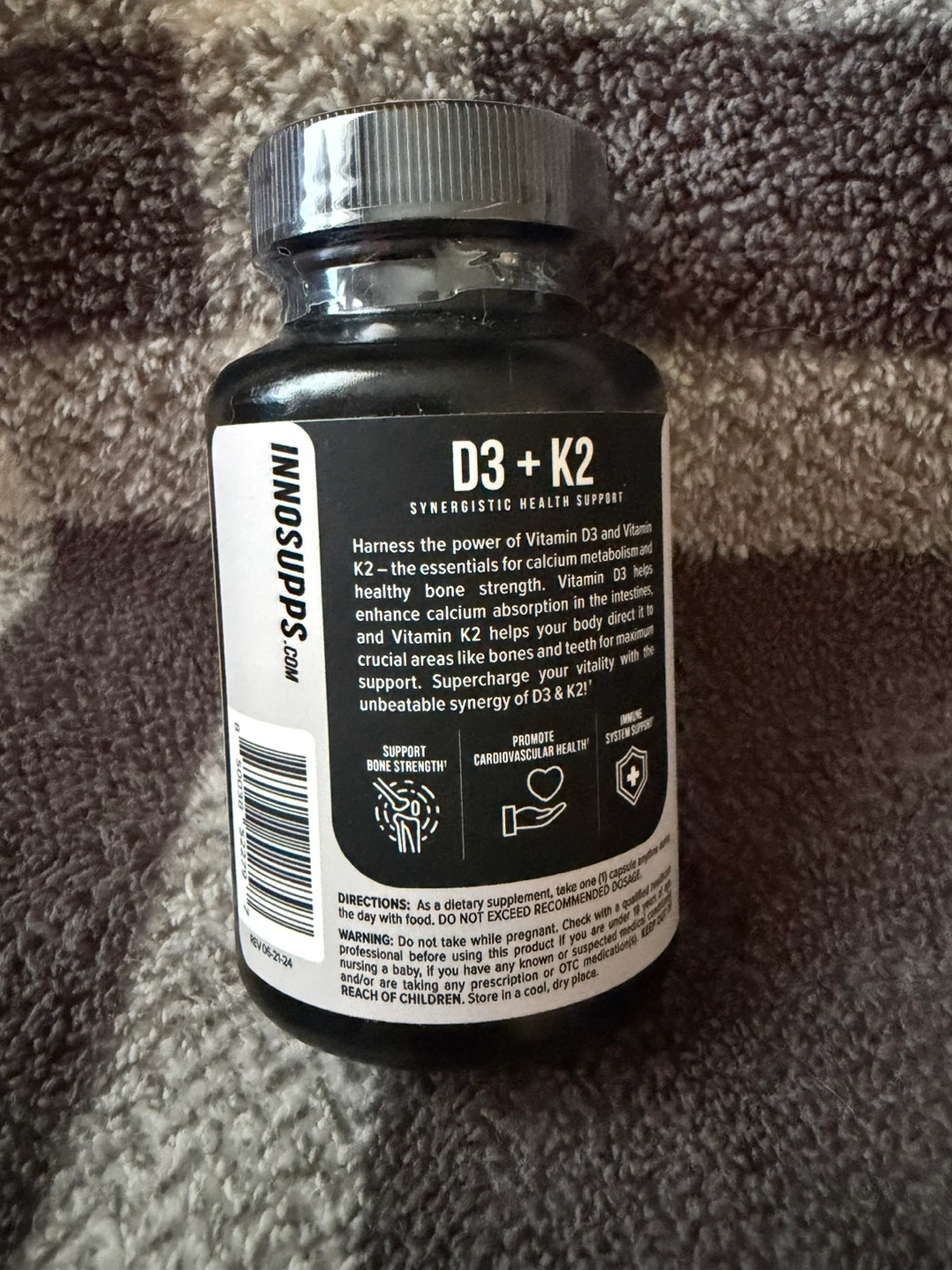 Innosupps D3 + K2 Synergistic Health Support Dietary Supplement - photo 3