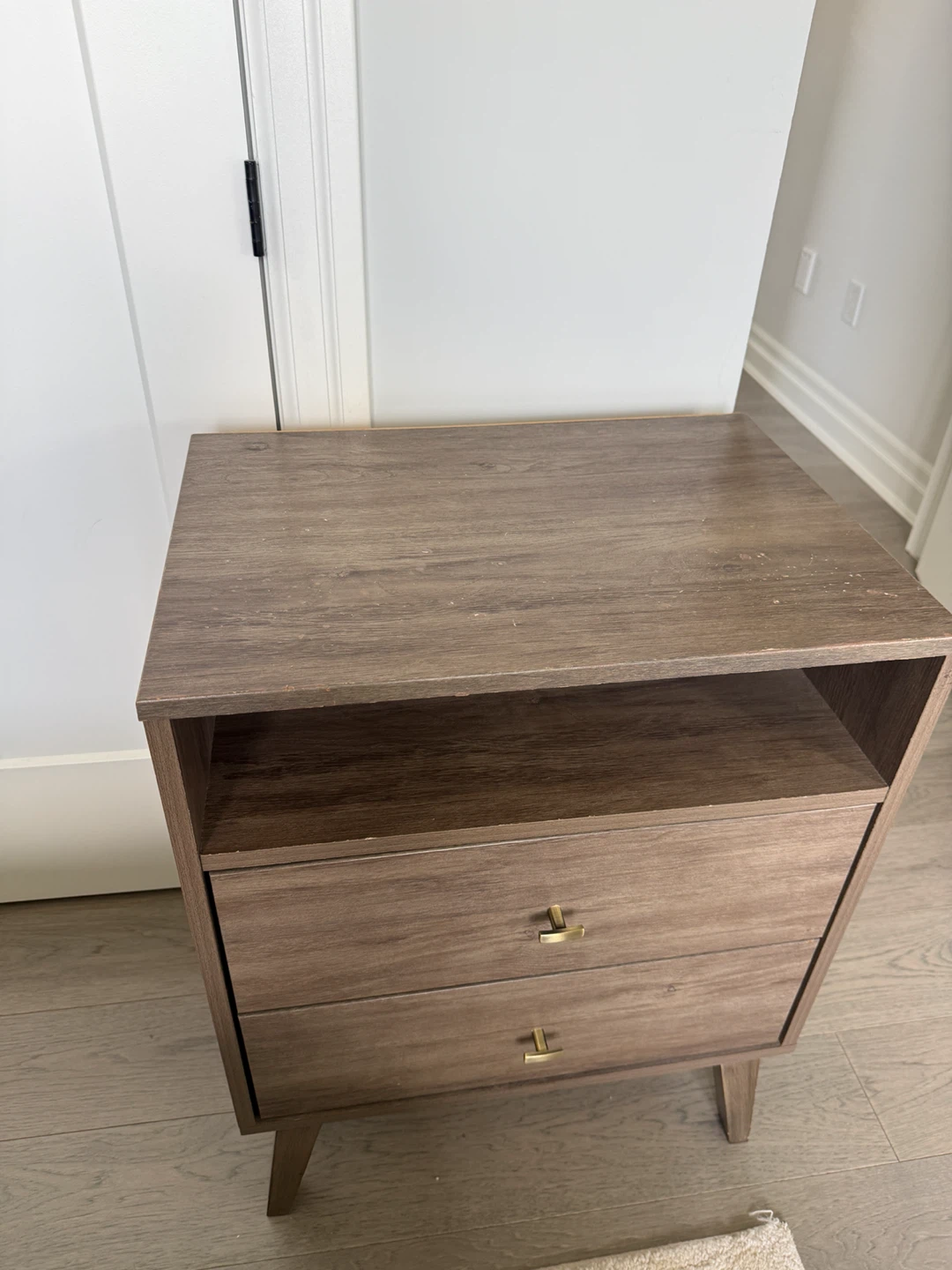 Wooden 2-Drawer Nightstand - photo 2