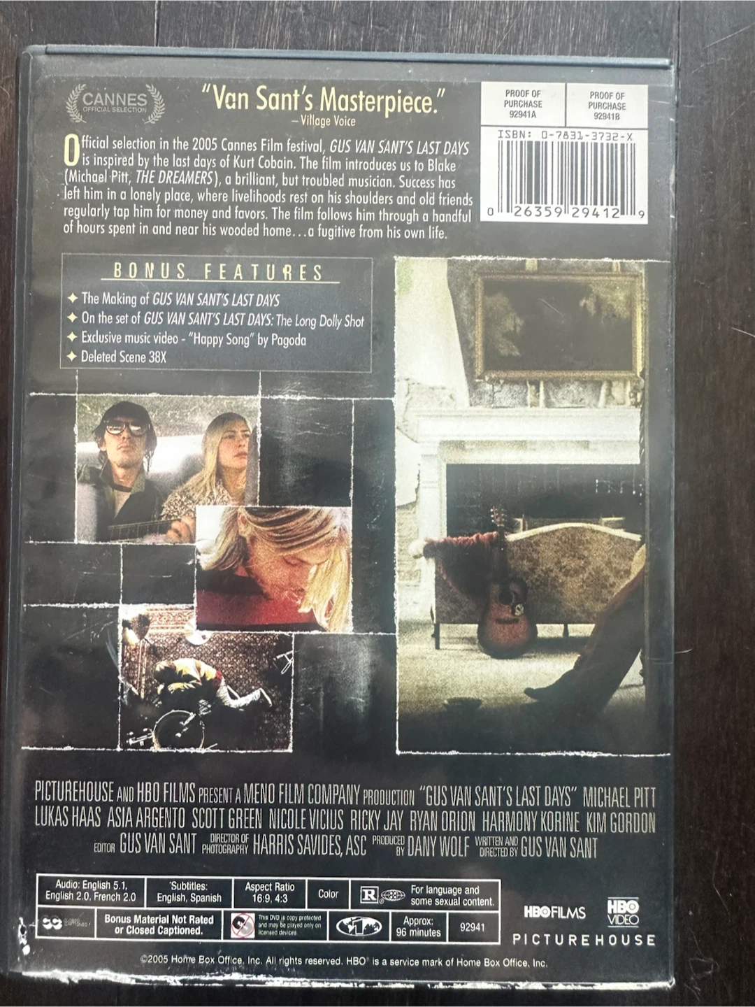 Gus Van Sant's Last Days DVD about Kurt Cobain - photo 2