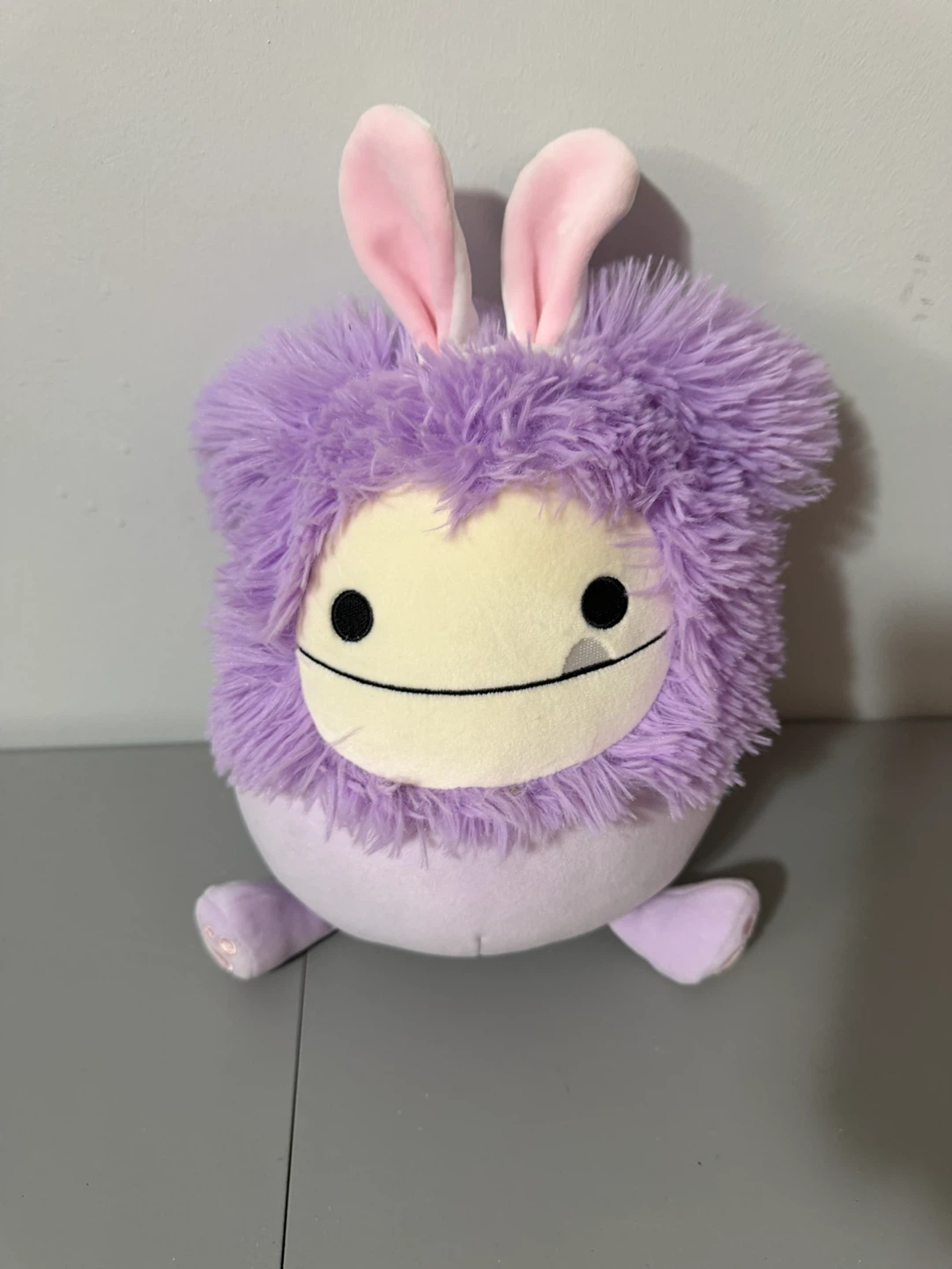 Squishmallows Dilka Lavender Bigfoot Bunny Ears Easter Plush 8"