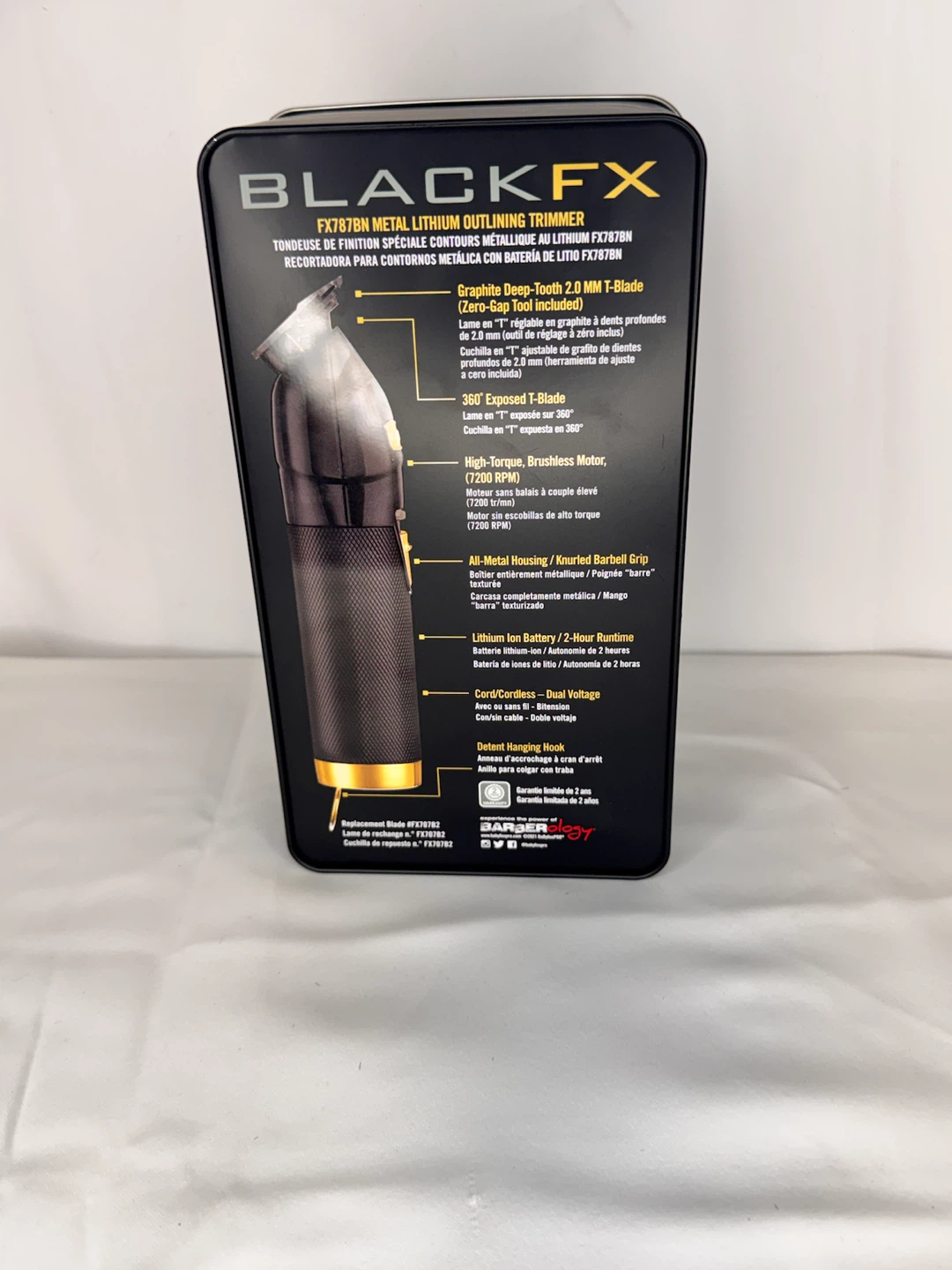 BaBylissPRO BLACKFX Metal Lithium Outlining Trimmer - photo 4