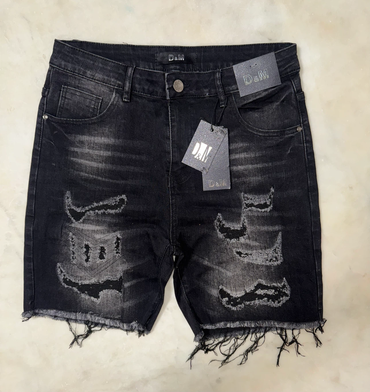D&M Distressed Denim Shorts