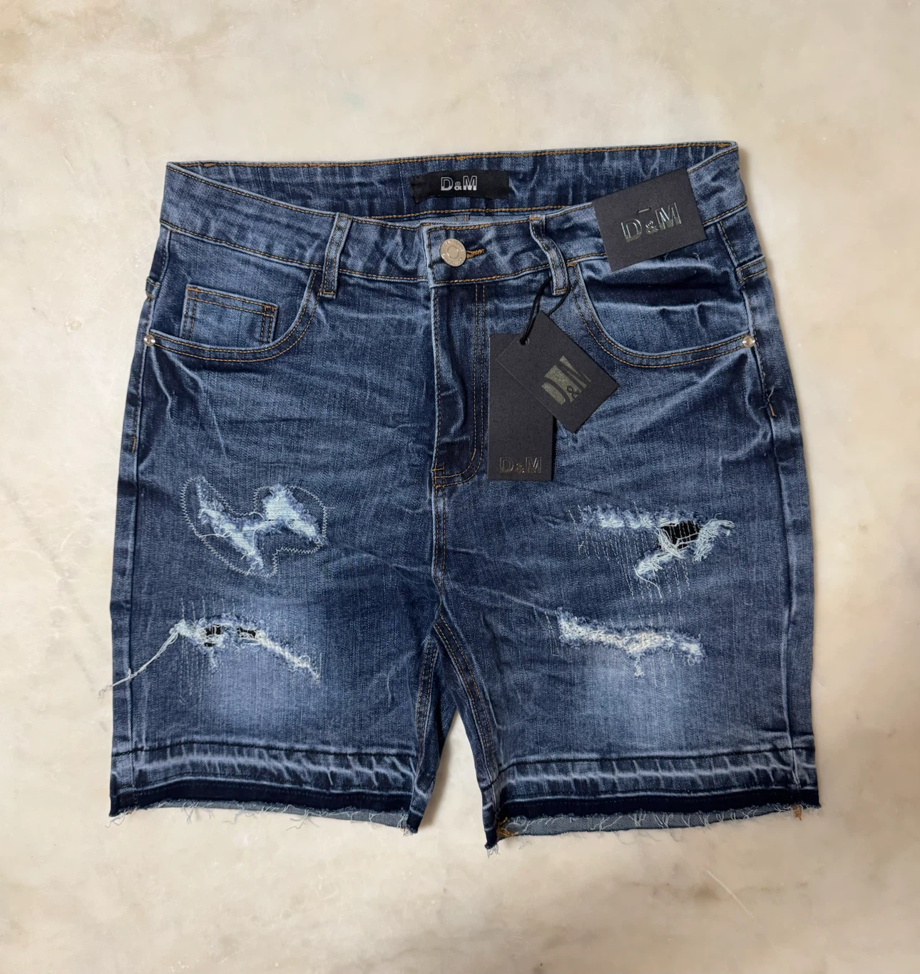 D&M Distressed Denim Shorts - photo 3