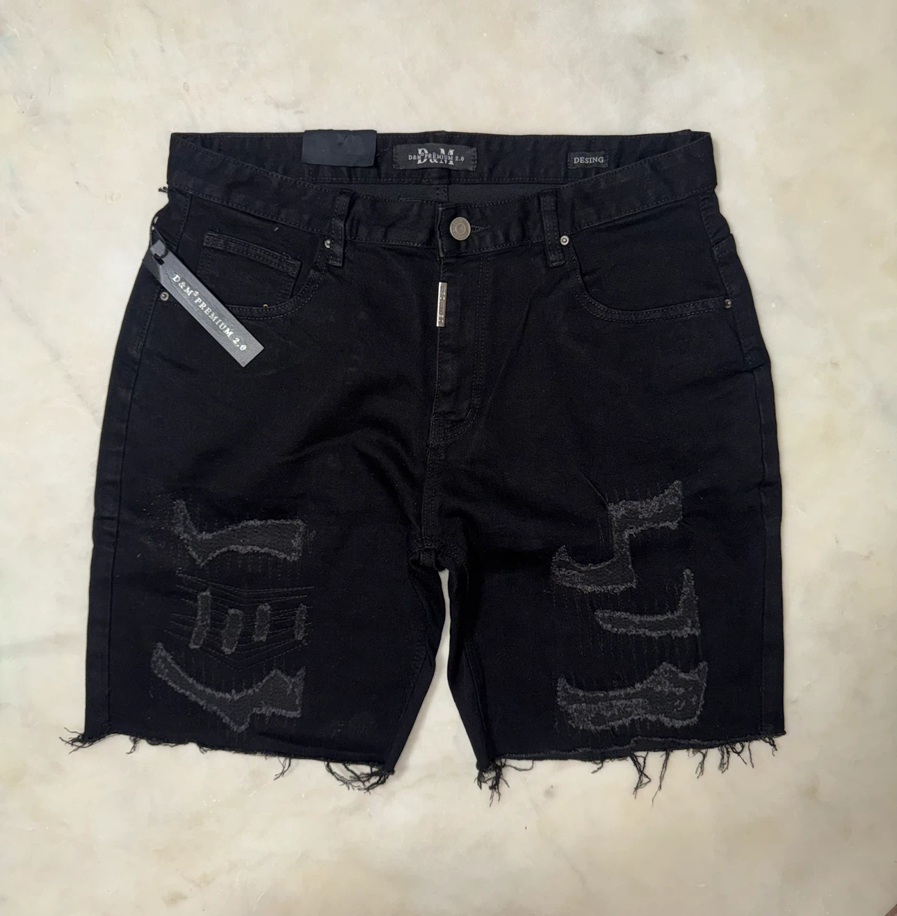 D&M Distressed Denim Shorts - photo 4